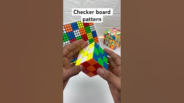3x3 cube checker board pattern #shorts #youtubeshorts #puzzle