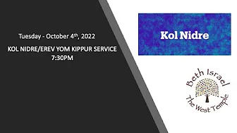 Kol Nidre/Erev Yom Kippur Kol Nidre/Erev Yom Kippur