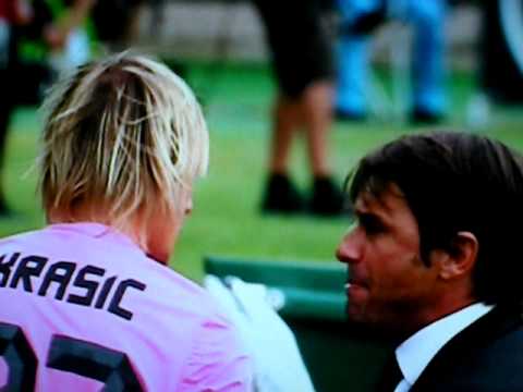 SIMPATICO SIPARIETTO TRA CONTE E KRASIC IN SIENA JUVENTUS