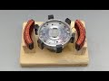 Free Energy Generator Using 2 Copper Coil and Motor activity