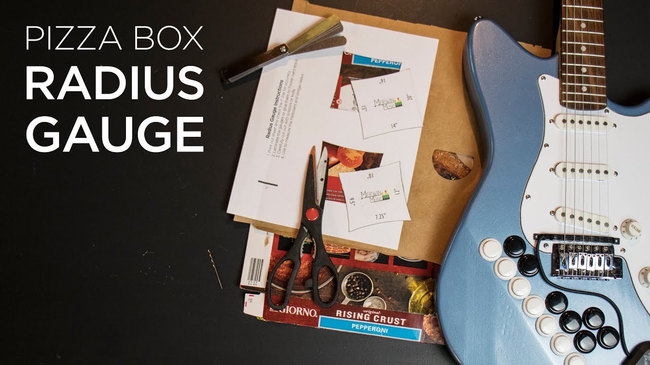 How To Adjust A Guitar Bridge With Diy Radius Gauges