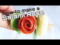 How to Make A Salami Rose | The Easy Way { Without a Wineglass}