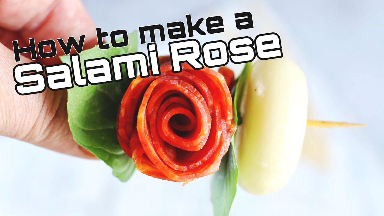 How to Make A Salami Rose The Easy Way {Without a Wineglass} YouTube