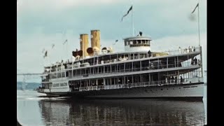 1939 8mm home movie - Family touring sights in New England. Stops at Taconic, Quincy and more