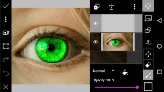 PicsArt Eye color change - How to change eyes colour in picsart