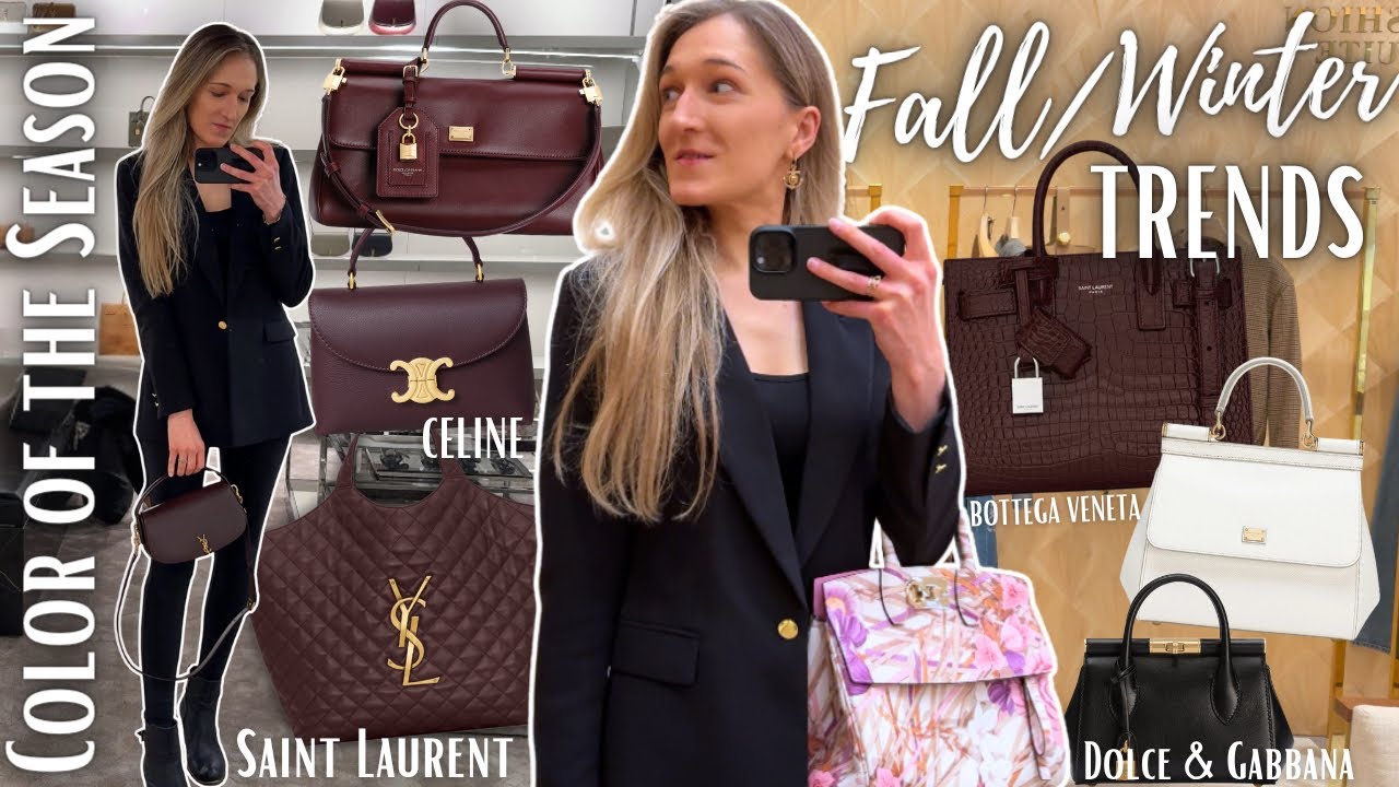 FALL TRENDS🍷 LUXURY SHOPPING VLOG - Saint Laurent, Celine, Dolce