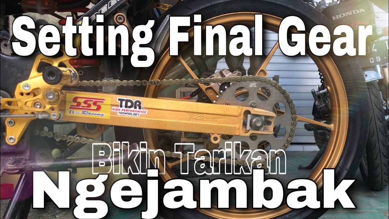 PASANG GEAR BELAKANG SSS UK 45 T SATRIA FU