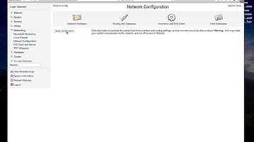 Set IP address via Webmin