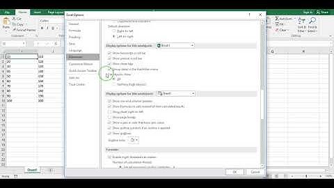 Hide Zero Values in Excel
