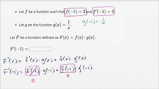 Math Differential Calculus - Worked example  Product rule with mixed implicit and explici
