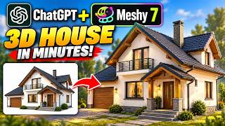 Full Create a 3D House for Your Game in Minutes with AI! 🏠 | ChatGPT + Meshy 7 Update