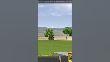 RC Edge landing with no wheels #shorts#rc#rf#fail#crash#funny