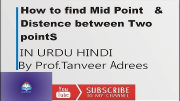 How to find Mid Point and Distance between Two point