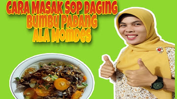 cara bikin sop daging bumbu padang ala MomDes