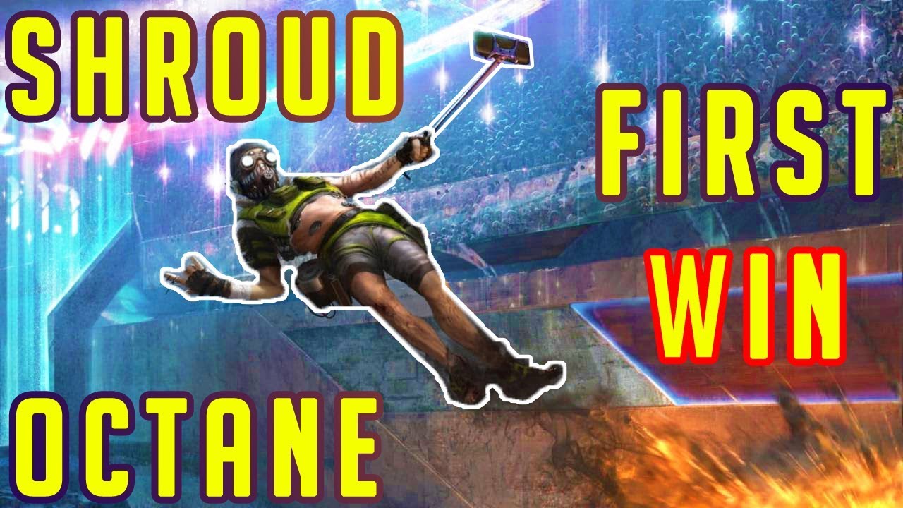 SHROUD FIRST WIN WITH OCTANE - Learn How To Play Octane With Shroud - Apex Legends HL