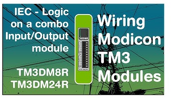 IEC Negative Logic Wiring of a TM3DM8R (digital input/output module) (Schneider Modicon) (Video 10)