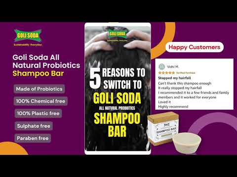 5 Reasons to switch to Goli Soda Shampoo Bar | #golisoda - video from Golisoda Store