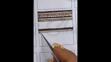 Learn mehndi class Day:-13| border | easy mehndi designs | #tutorial #shorts #viral #henna #mehndi