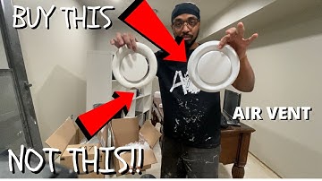 6" Circular Round Plastic HVAC Supply Grille Air Diffuser