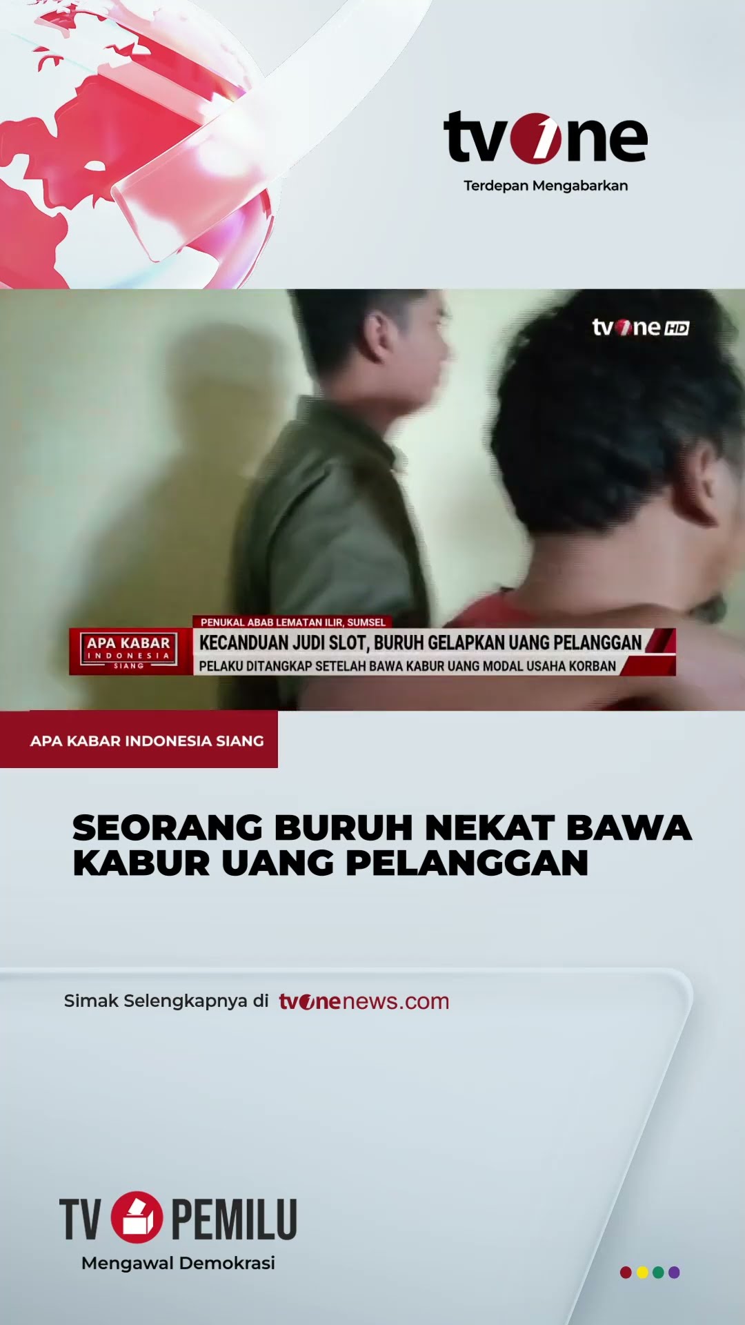 Kecanduan Judi Slot, Buruh di Sumsel Gelapkan Uang Pelanggan | tvOne