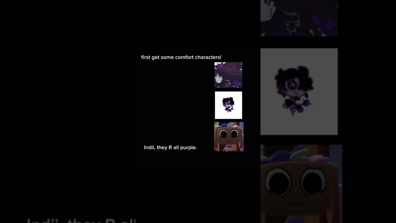 i love purple characters 