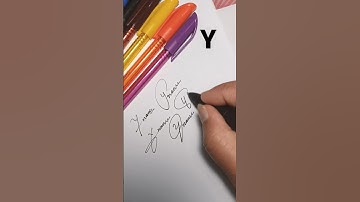 Y letter signature idea #youtubeshorts #artdesign #shortfeed #shorts