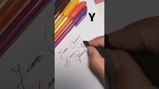 Y letter signature idea #youtubeshorts #artdesign #shortfeed #shorts