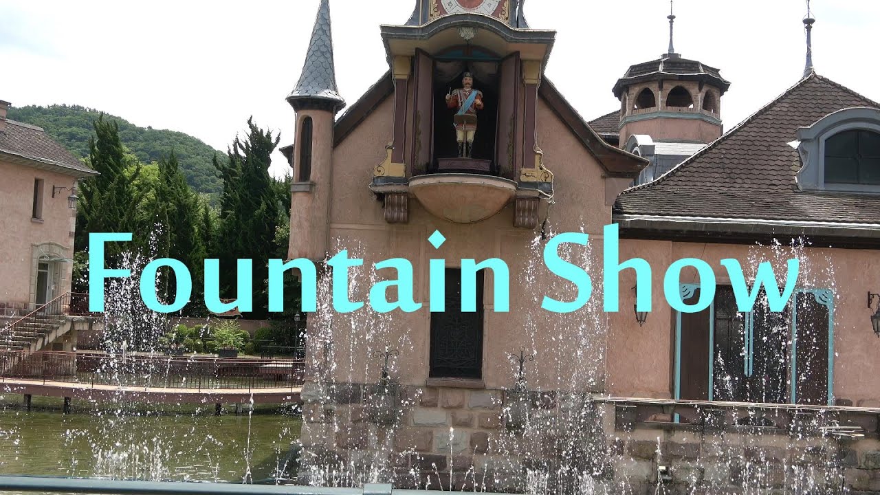 Fountain Show [4K] 噴水ショー 河口湖 音楽と森の美術館 #噴水