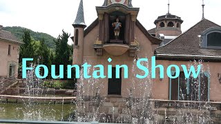Fountain Show [4K] 噴水ショー 河口湖 音楽と森の美術館 #噴水