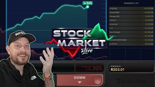 Playing Stock Market Live Casino Game (First Look) screenshot 2