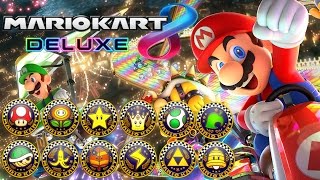 Mario Kart 8 Deluxe  All Tracks 200cc (Full Race Gameplay)