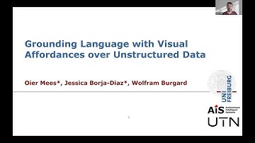 Grounding Language with Visual Affordances over Unstructured Data