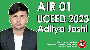 Aditya Joshi | AIR 01 | UCEED 2024 | UCEED 2023 Result | UCEED Coaching Classes 2024