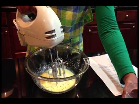 Veligatla,Vasudha Spanish 3 Boston Cream Pie Making Video Part 1