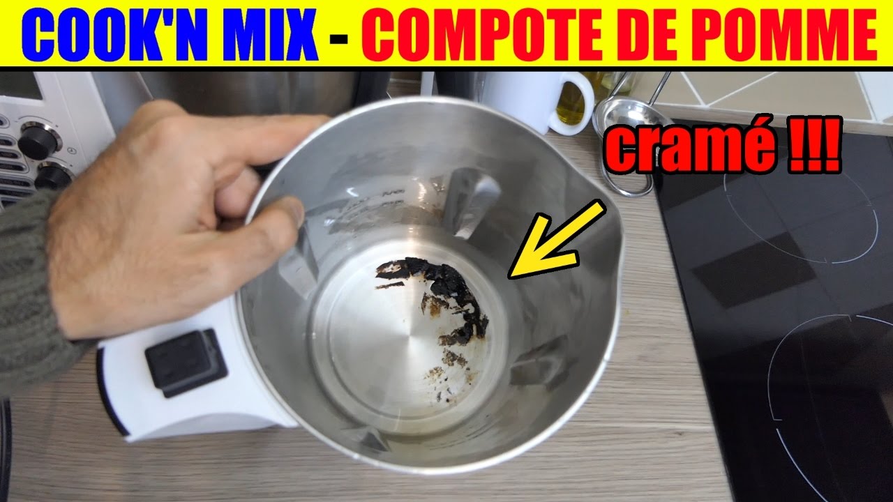 cook'n mix lidl silvercrest - compote de pommes - attention !!! cramé !!! -  YouTube