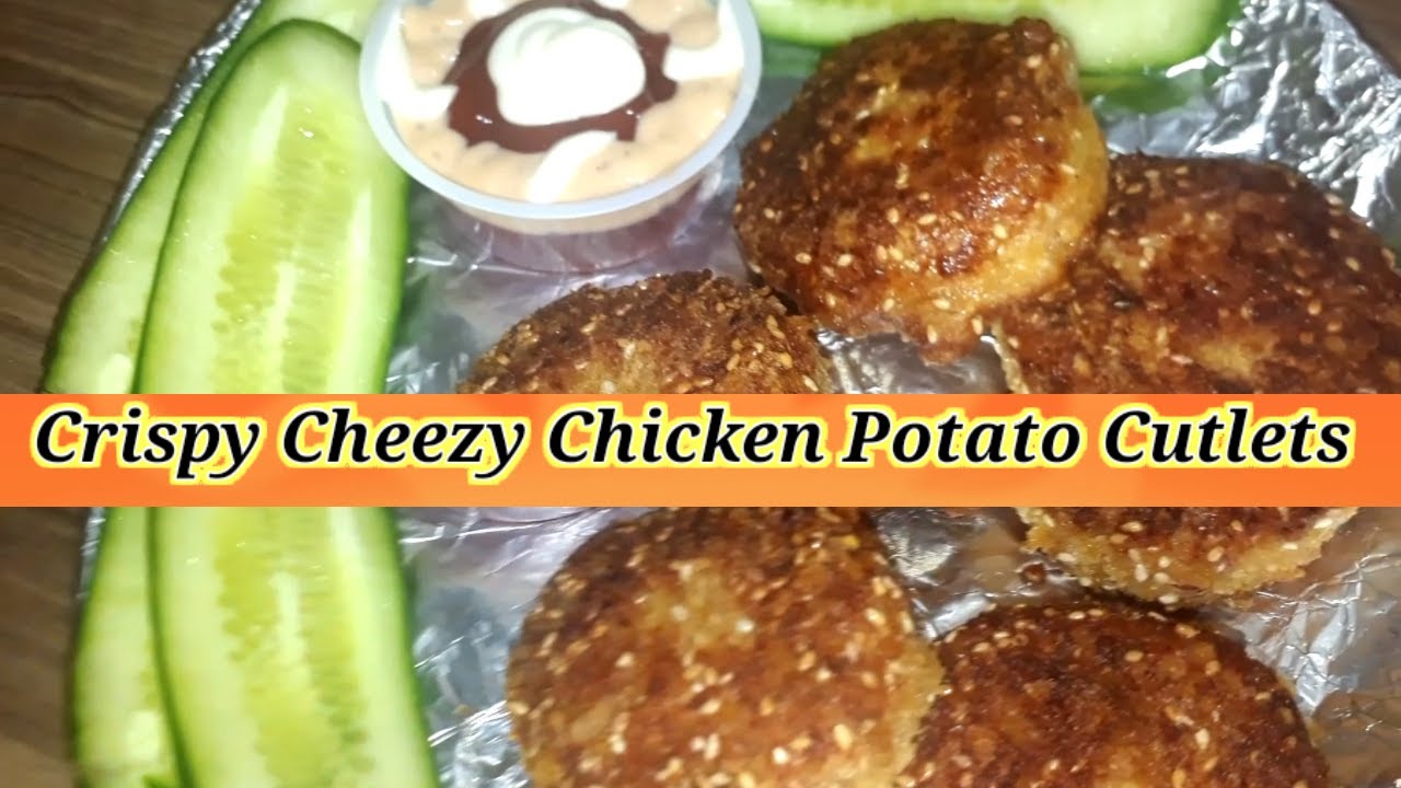 How To Make Cheezy Chiken Potato Cutlets||