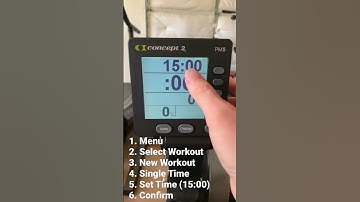 Setting Up a 15 Minute Workout on the Concept2 RowErg PM5 Monitor