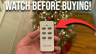 Syantek Remote Control Outlet with 2 Independent Control Sockets, Wireless Remote Light Switch Set,