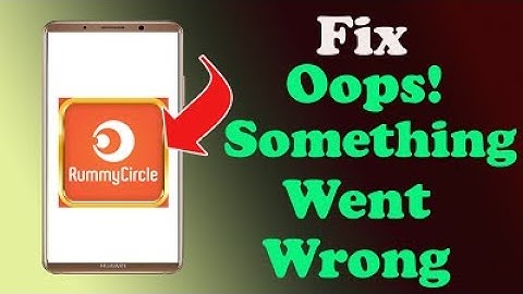 ✅How to Fix Rummy Circle App Oops something Went Wrong Error on Android ✅