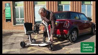 ATTO Folding Mobility Scooter UK by Moving Life in the Boot of a Mini