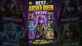 Coc Archer Queen best free skins (worth 1500 gems!) #shorts #shortsfeed #clashofclans