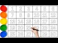 123 for kids  learn to draw numbers 1 to 30  ks art