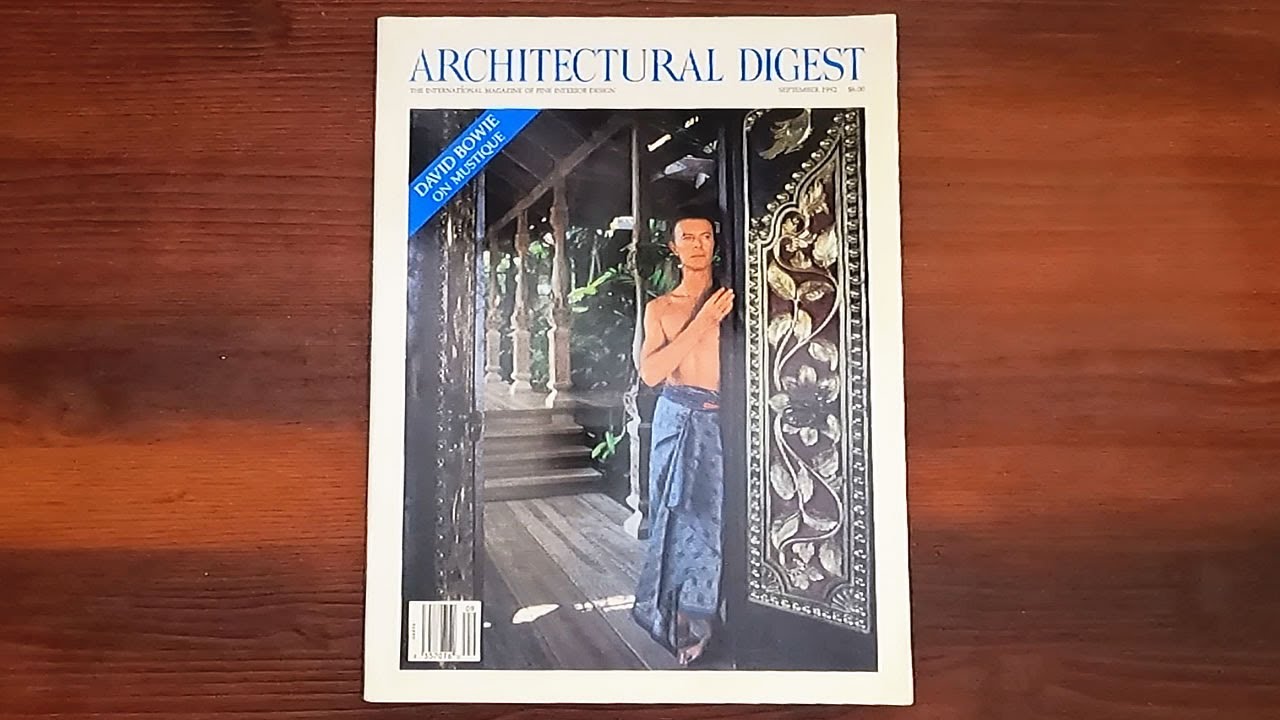 1992 September ASMR Magazine Flip Through: Architectural Digest w David Bowie, Aileen Mehle
