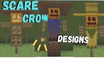Minecraft: How To Build a SCARECROW | 10 Scarecrow Designs