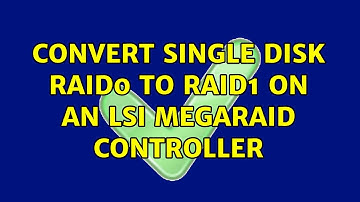 Convert single disk raid0 to raid1 on an LSI megaraid controller