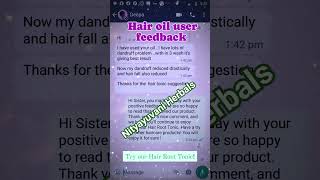 Hair oil User Review| Hair Root Tonic | hairoilreview baldnesshairoil herbalhairoil shorts