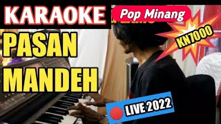 PASAN MANDE - TIAR RAMON || Karaoke Pop Minang Lamo (Versi Live 2022 - KN7000)