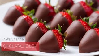 Çikolatalı Çilek Tarifi | Benmari Usulü | Çikolatalı Çilek Buketi Yapımı | Çikolata Kaplı Çilek🍓 Resimi