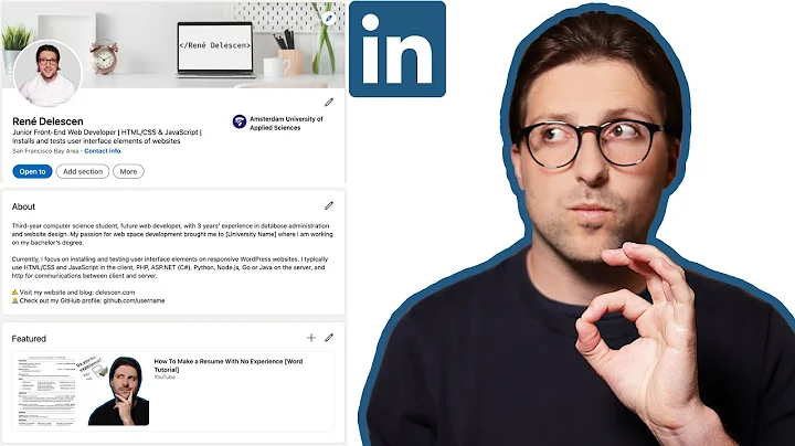 Expert tips for crafting a standout LinkedIn profile with no work experience