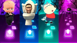 The Baby Boss 🆚 Skibidi Toilet 🆚 Wolfoo 🆚 Spider House Head. 🎶 Who Will Win ? 🎯🎯